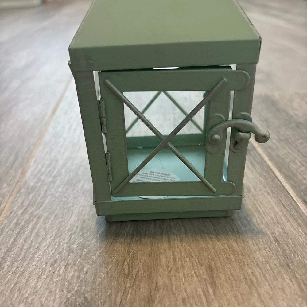 Green Metal Lantern